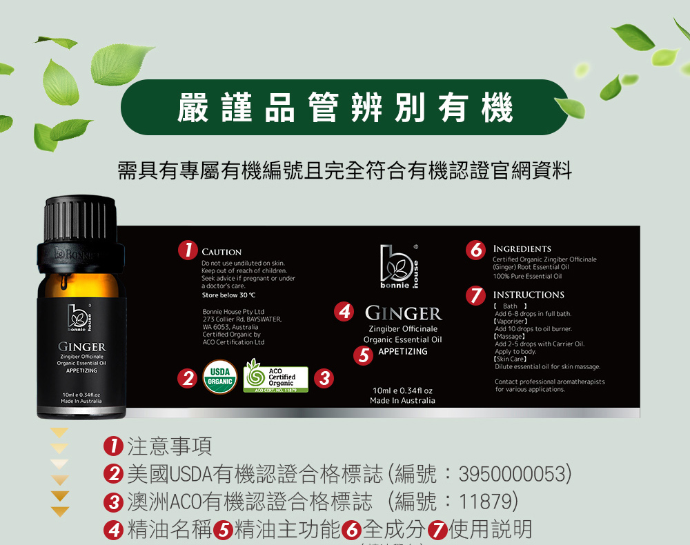 薑精油通過SGS檢測，瓶蓋、瓶身全部PASS安全無虞